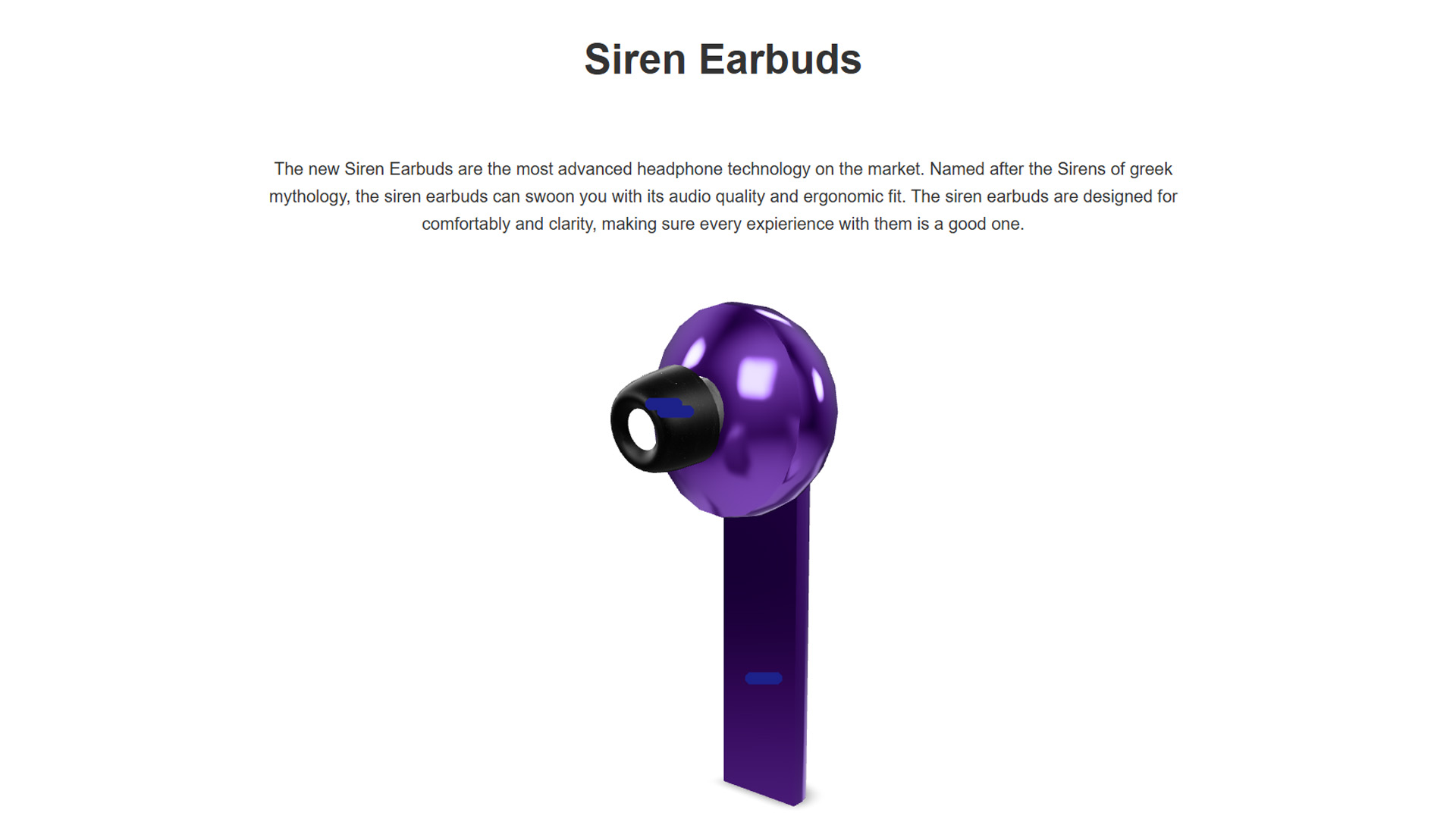 Earbud project preview